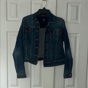 GAP Blue Jean Jacket Cropped Denim Style